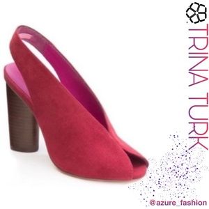 TRINA TURK Currant Sunset Blvd Heels!